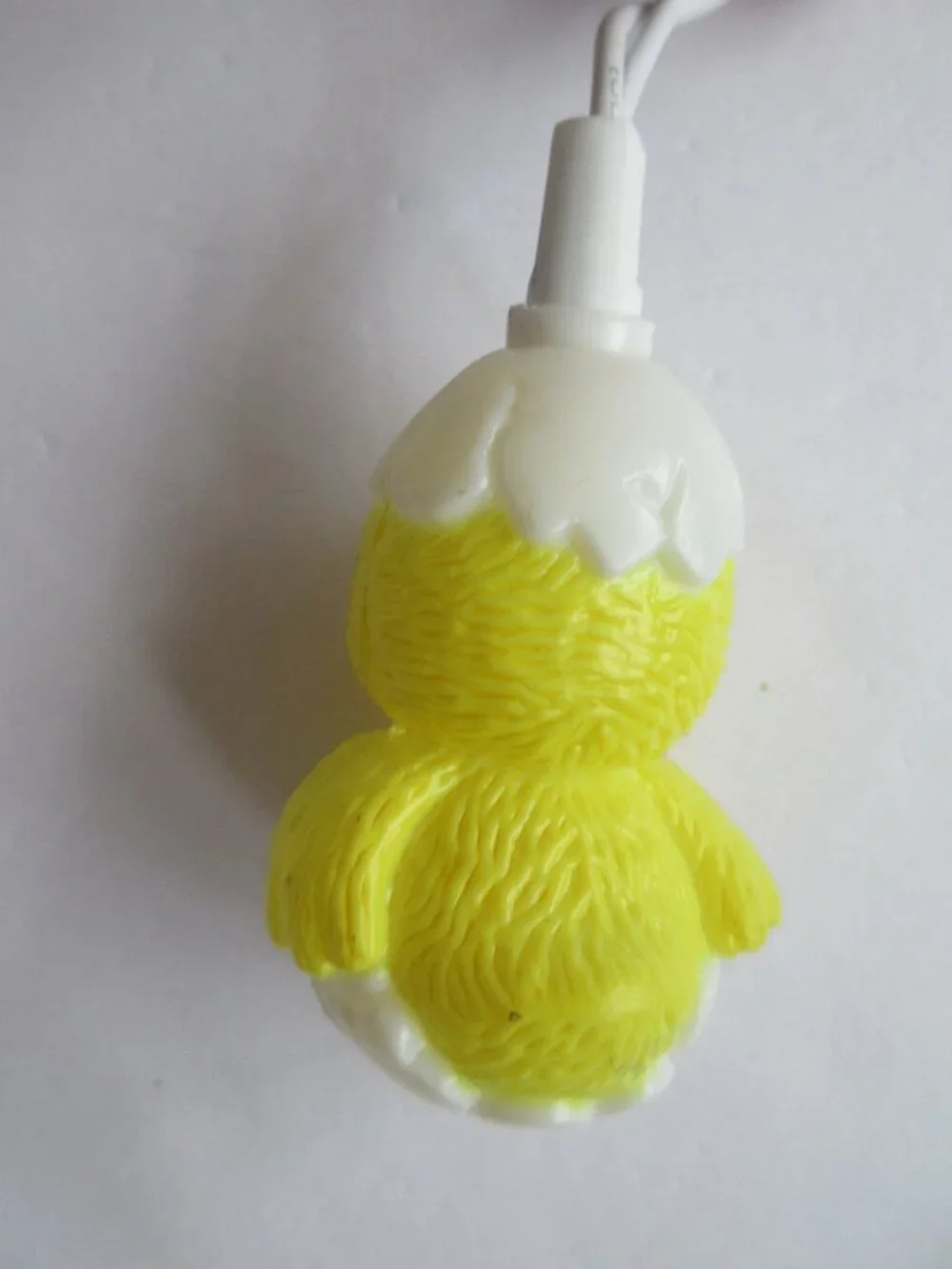Easter Blow Mold 10 Baby Chicks In Hatching Eggs Indoor String Lights 9' Vtg